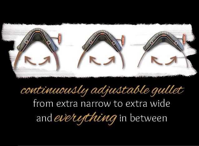 Adjustable Gullet system by DP Saddlery
