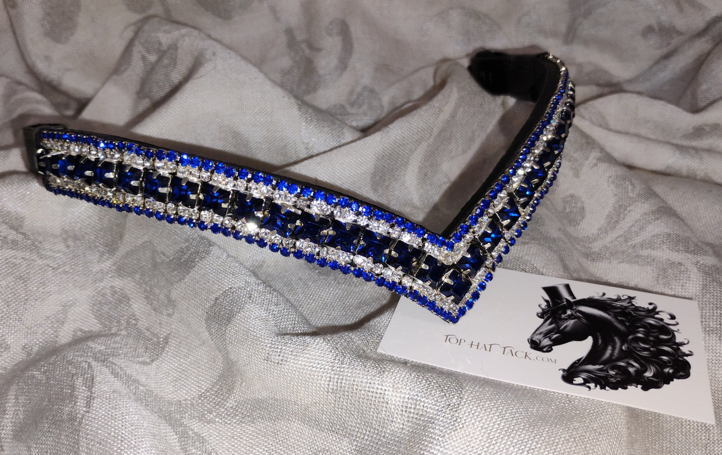 New! Royal Blue V Ultra Bling Browband