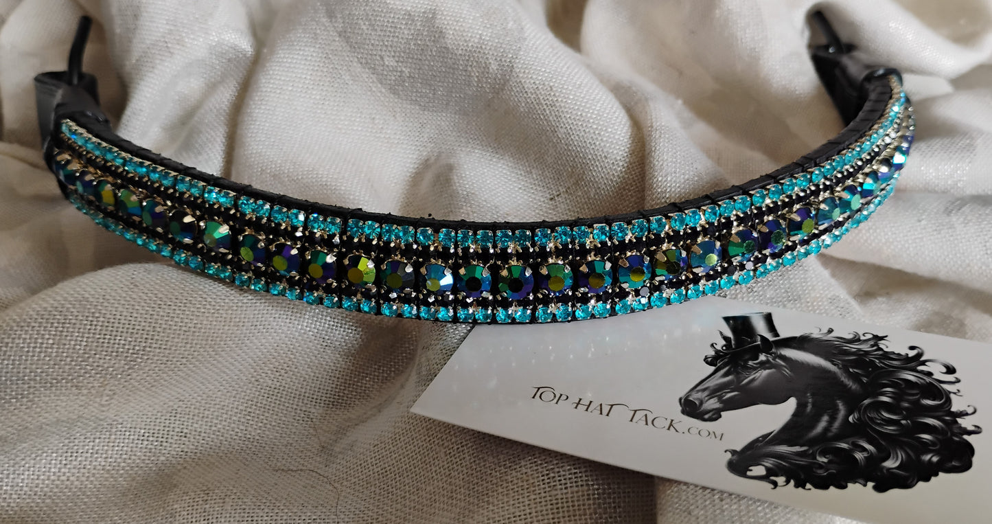 New! Peacock Browband