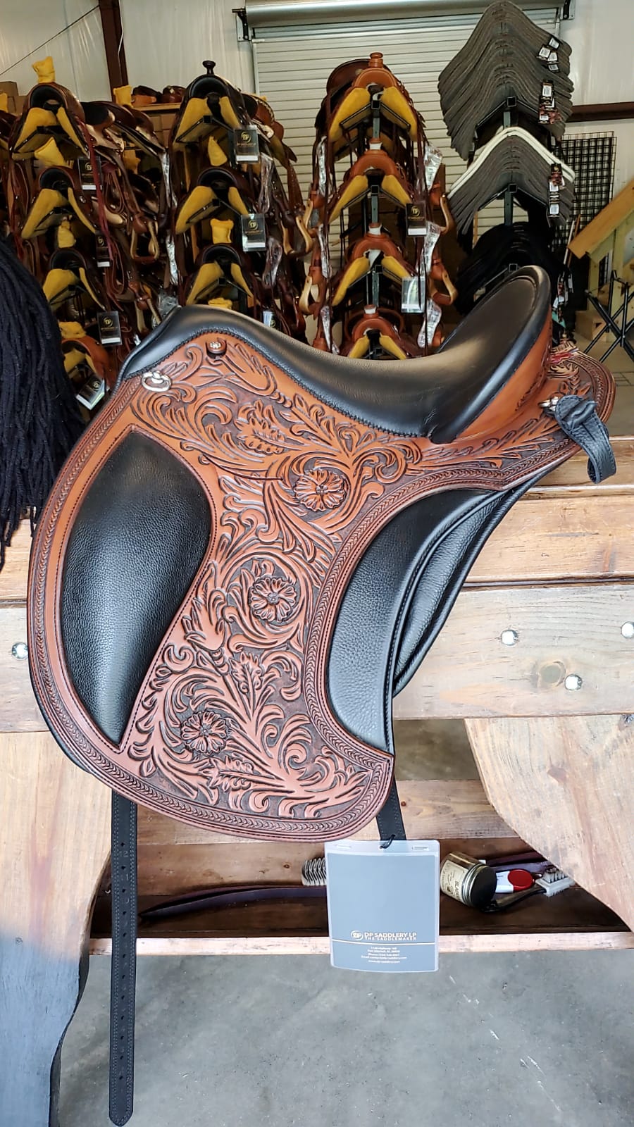 DP Saddlery El Campo Floral 3330 S1