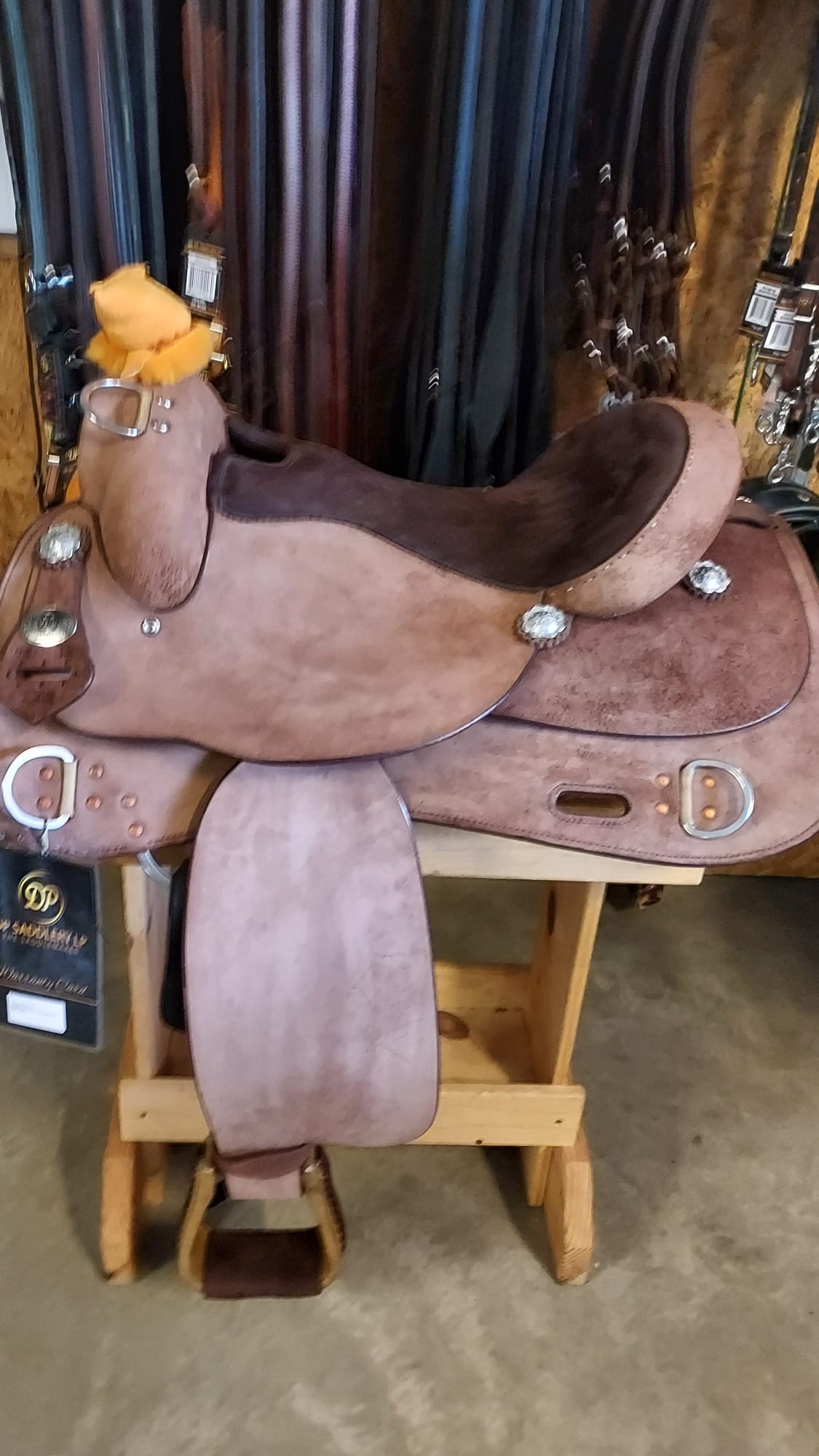 DP Saddlery Western Rough Out Trainer 7933 16in