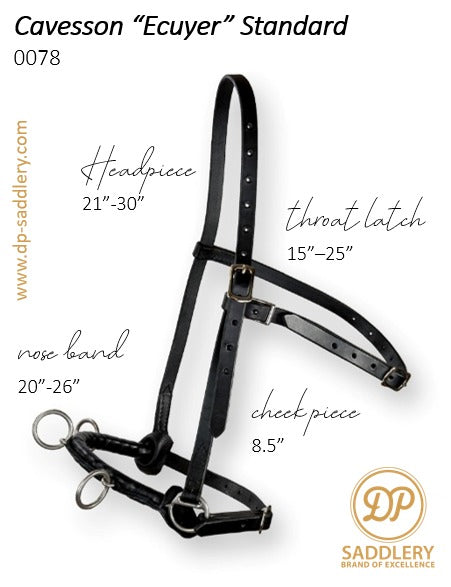 DP Saddlery Cavesson Ecuyer