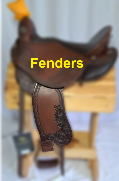 DP Saddlery Quantum Western Fenders -Medium Used
