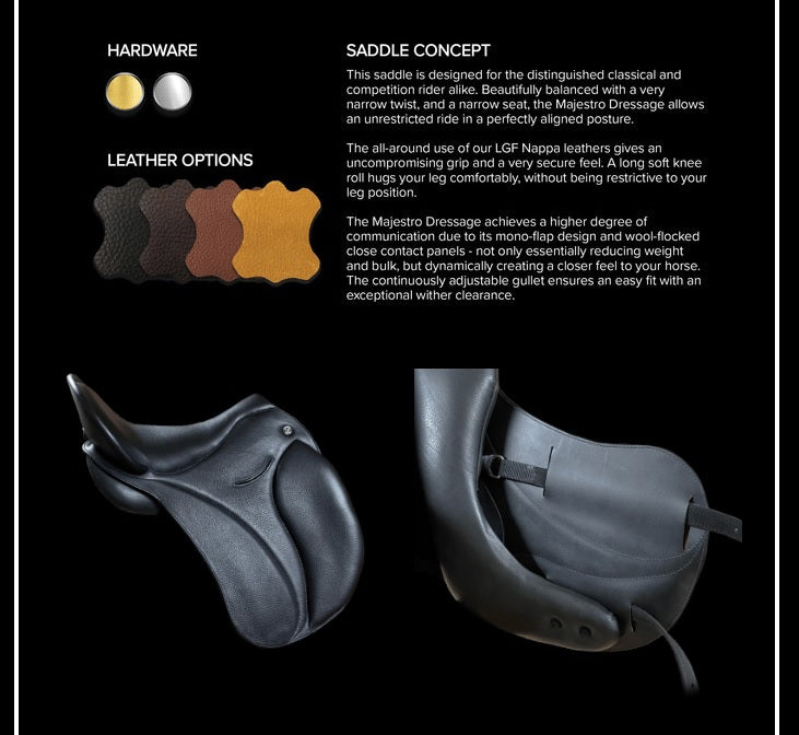 DP Saddlery Majestro Dressage Saddle 6671 S2