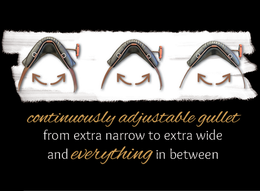 DP Saddlery Adjustable Gullet System