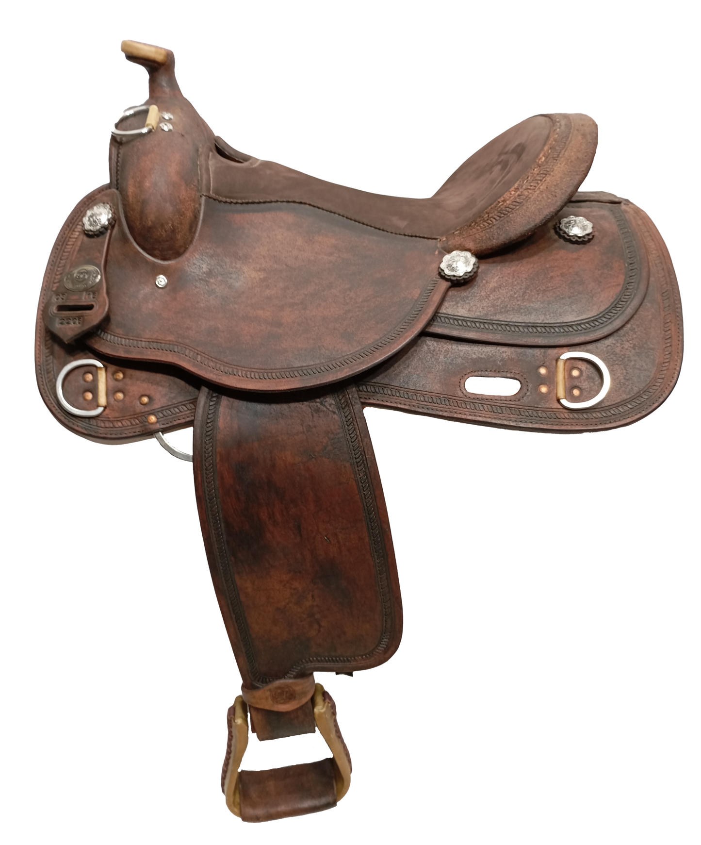 DP Saddlery Western Rough Out Trainer 8592 16in