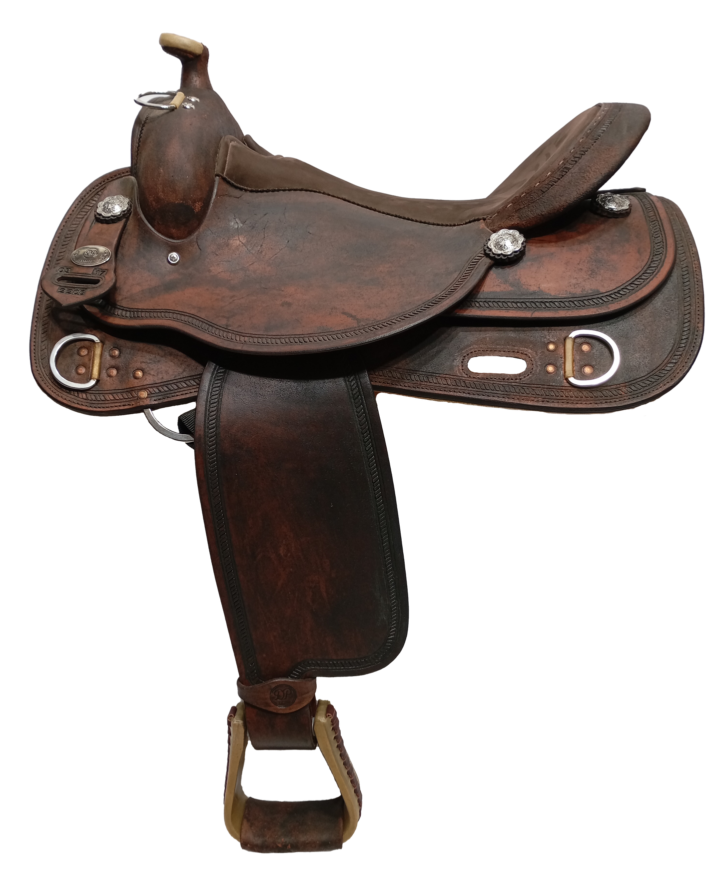 DP Saddlery Western Rough Out Trainer 8593 17in