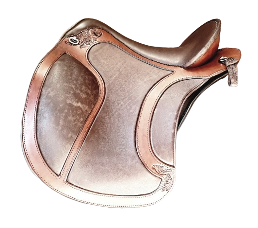 DP Saddlery El Campo SKL with corner tooling Top Hat Tack