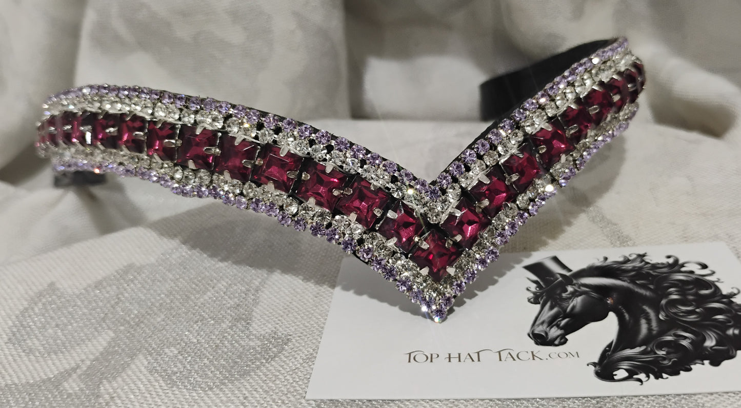 New! Purple V Ultra Bling Browband
