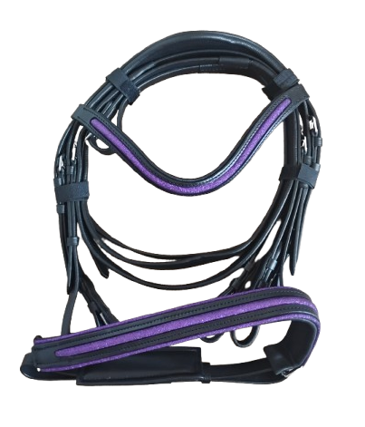 Glitter Bridles - Black Leather - Limited Edition