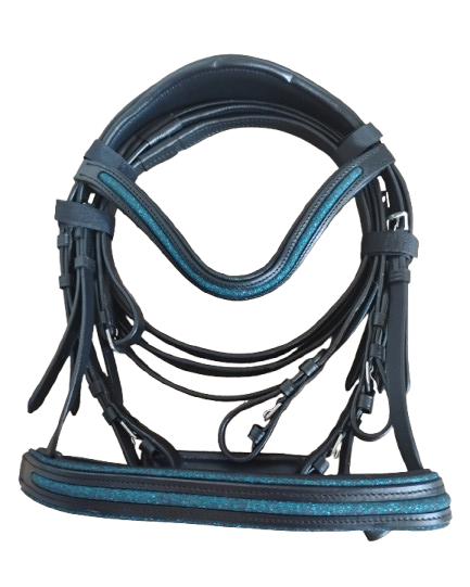 Glitter Bridles - Black Leather - Limited Edition