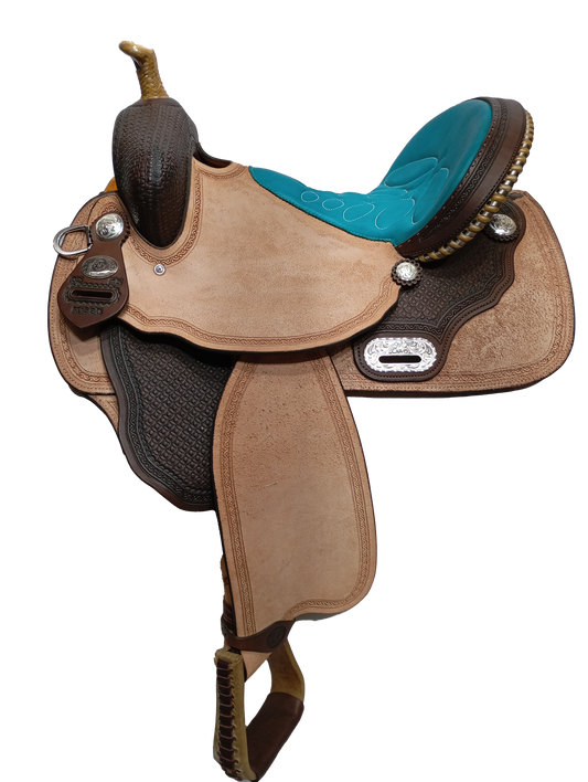 DP Saddlery Western Barrel Saddle 8520 15 in
