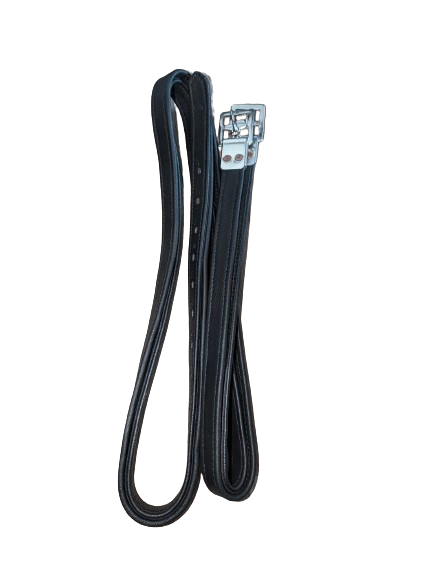 Stirrup Leathers - Wrapped non stretch low profile buckle