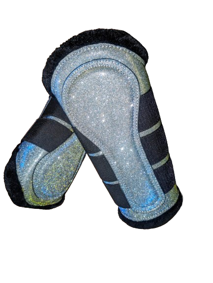 Winter Iridescent Glitter Splint Boots Limited Edition