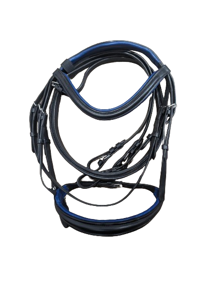 Monocrown Color Padded Bridles Black Leather - Full