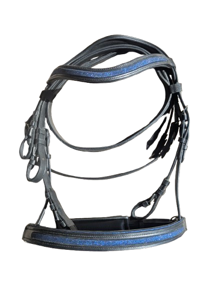 Glitter Bridles - Black Leather - Limited Edition