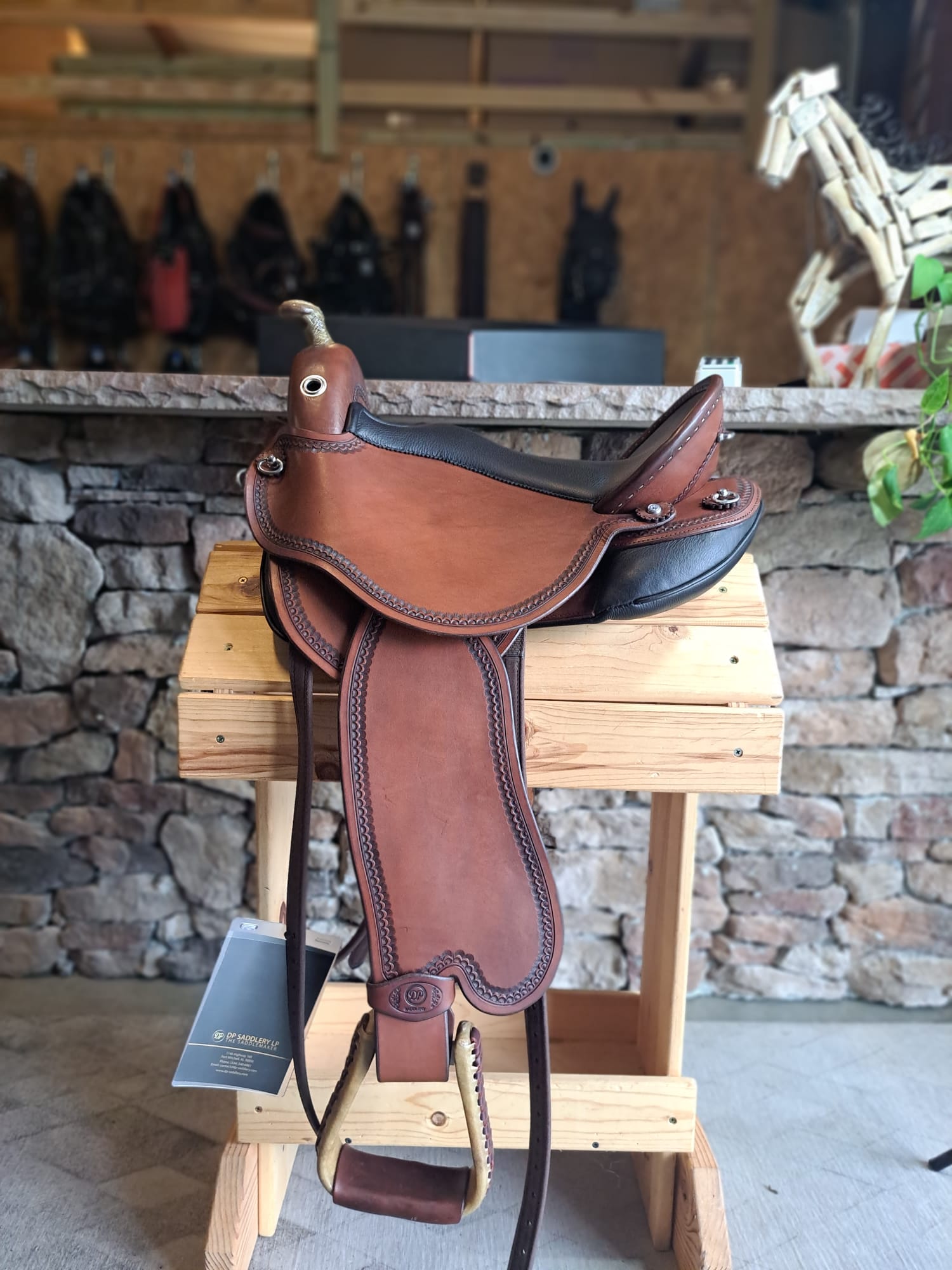 DP saddlery quantum short and light western dressage saddle