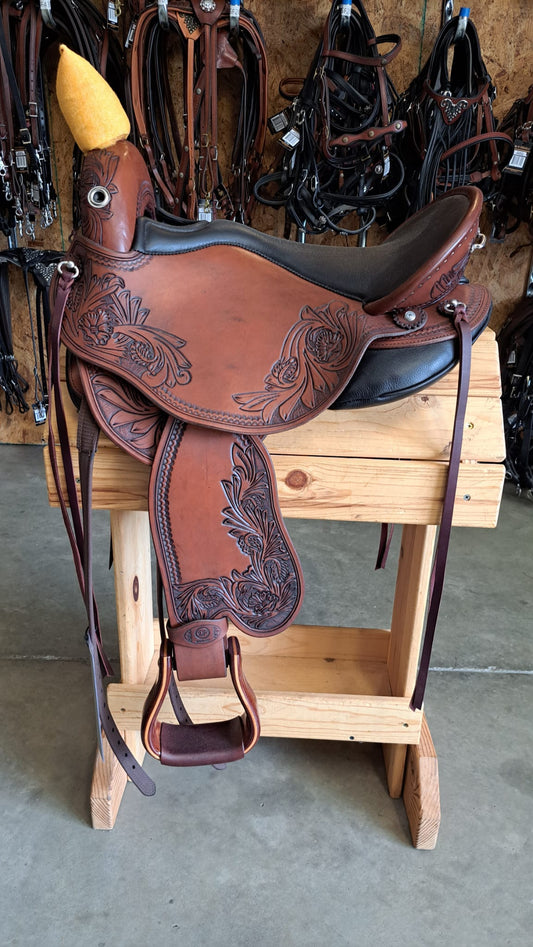 dp saddlery quantum short and light western dressage seat