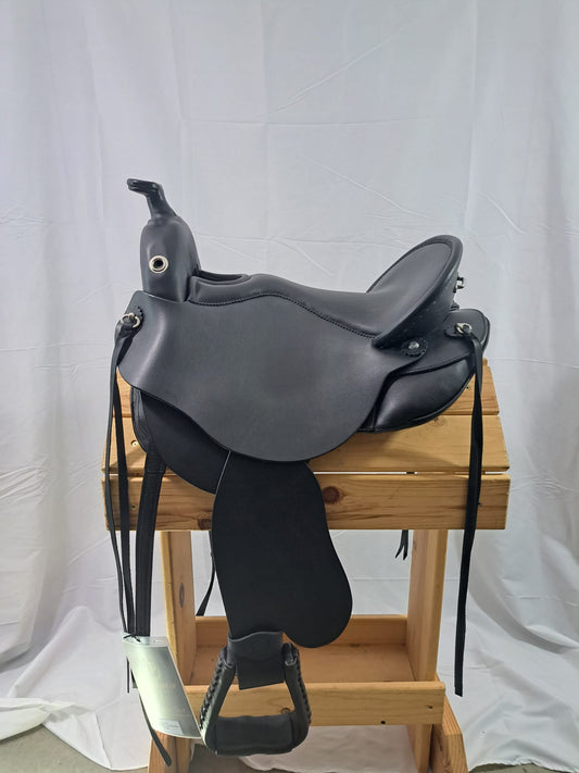 DP Quantum short and light black no tooling western dressage