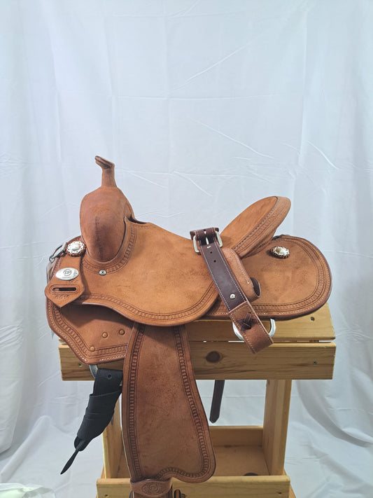 DP Saddlery Western Barrel Saddle 6622 14.5in