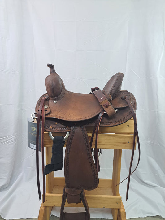 DP Saddlery Western Barrel Saddle 6625 14in