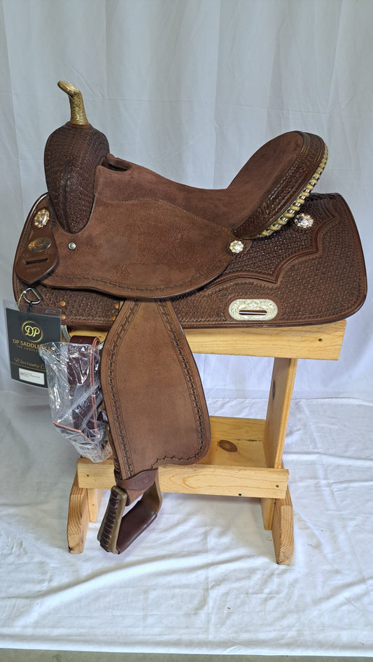 DP Saddlery Western Barrel Saddle 6720 15in