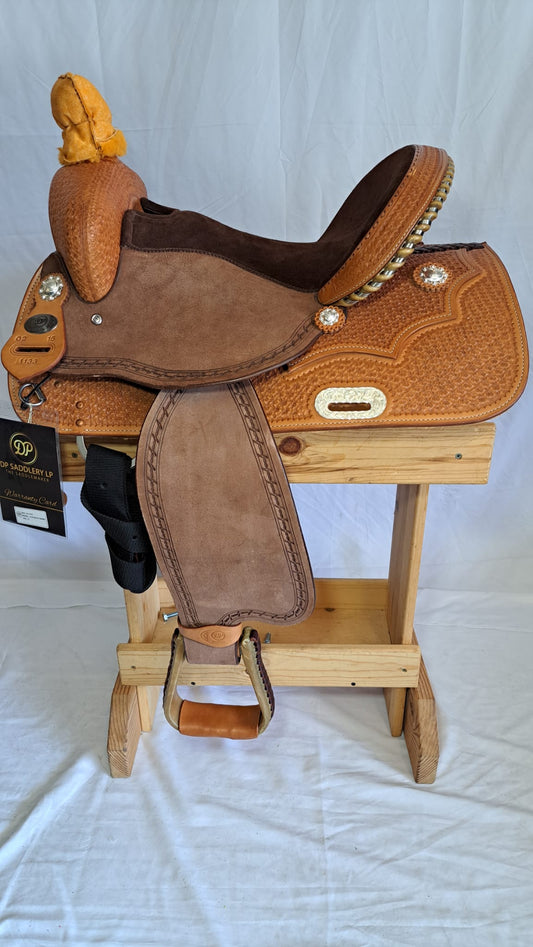 DP Saddlery Western Barrel Saddle 6722 15in