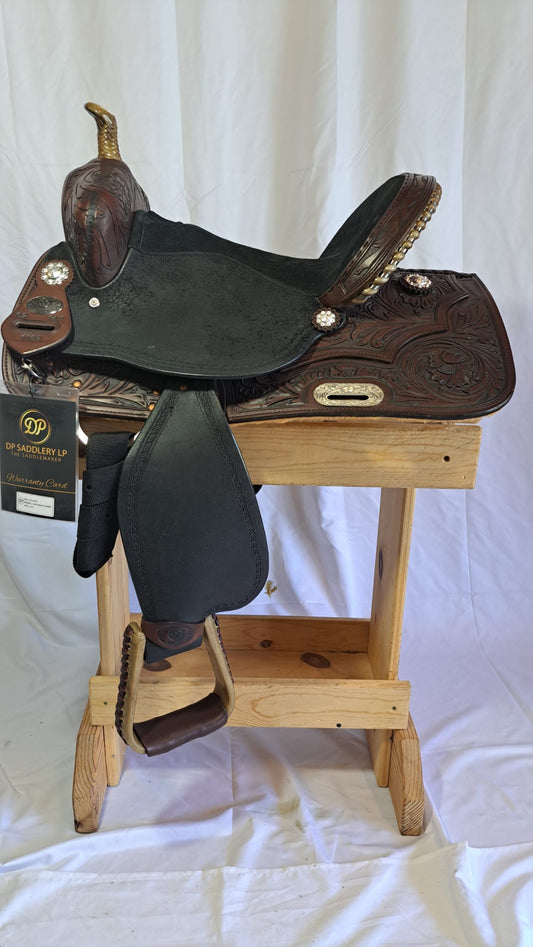 DP Saddlery Western Barrel Saddle 6724 14in