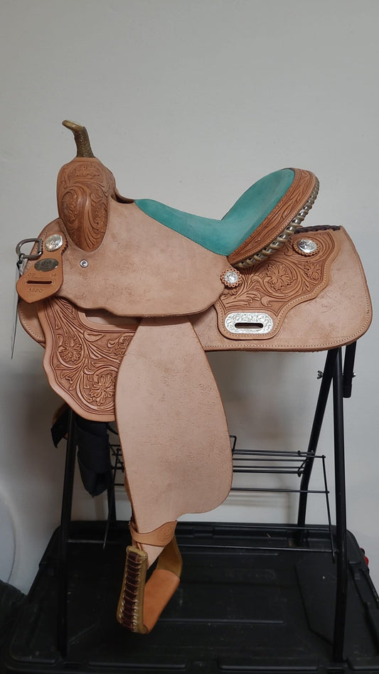 DP Saddlery Western Barrel Saddle 6740 14in