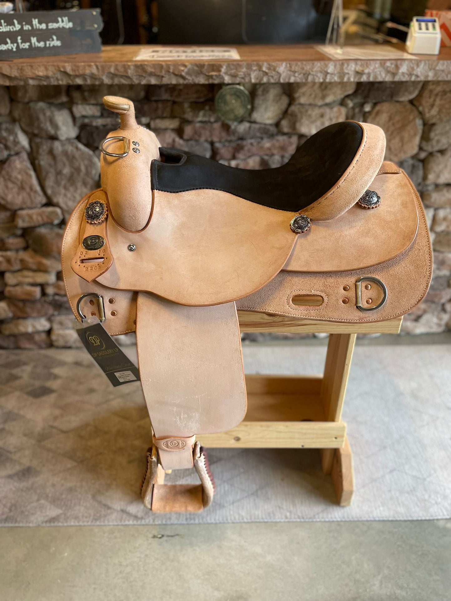 DP Saddlery Western Rough Out Trainer 6744 15.5in