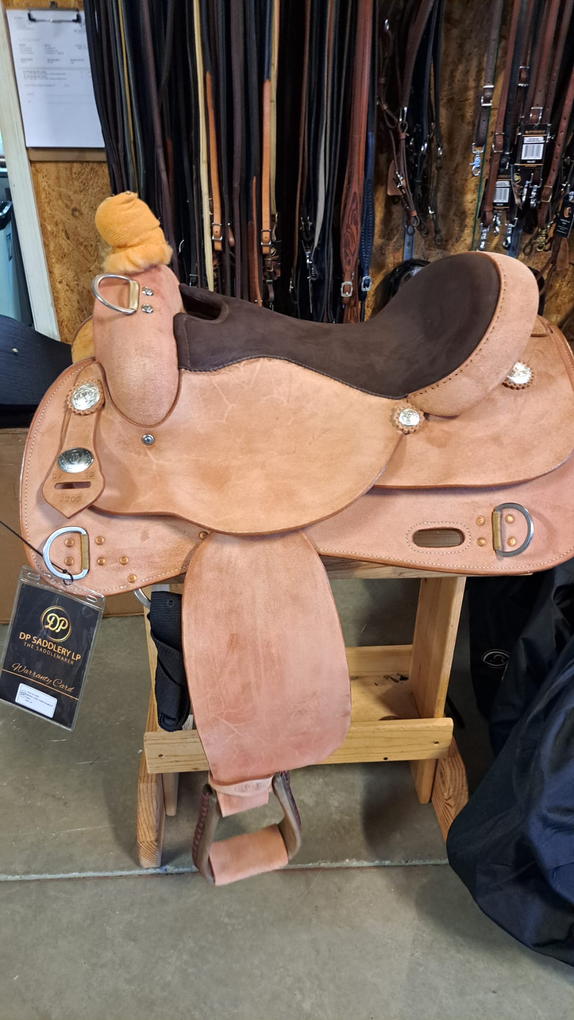 DP Saddlery Western Rough Out Trainer 7405 16in