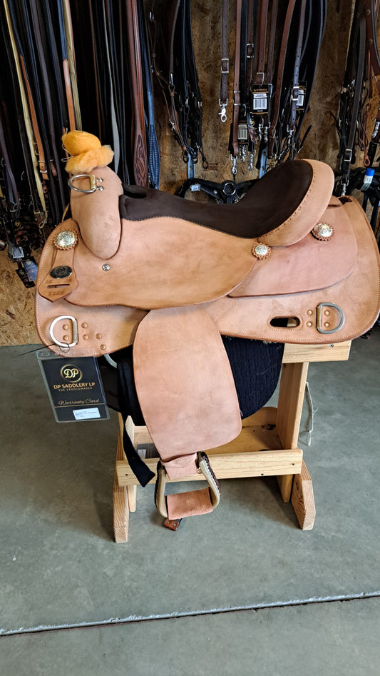 DP Saddlery Western Rough Out Trainer 7407 16in