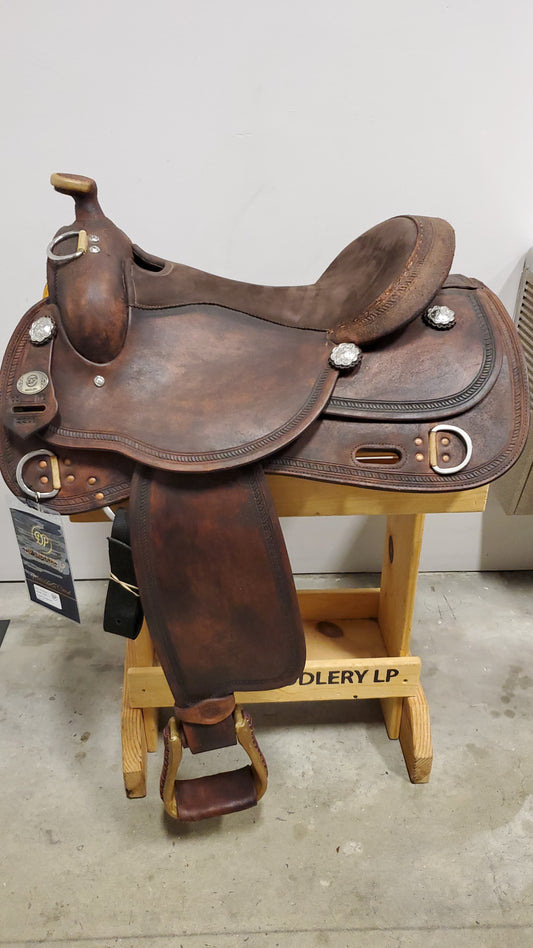 DP Saddlery Western Rough Out Trainer 8592 16in