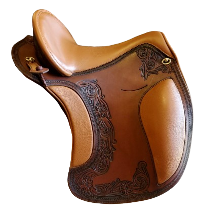 DP Saddlery El Campo boarder floral with boarder tooling Top Hat Tack