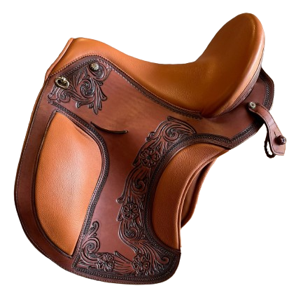 DP Saddlery El Campo boarder flower tooling Top Hat Tack