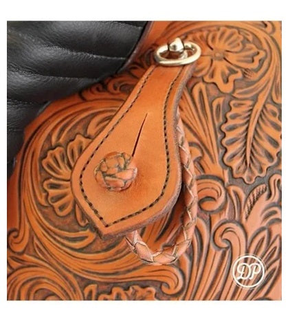 DP Saddlery Fancy Stirrup loops Top Hat Tack