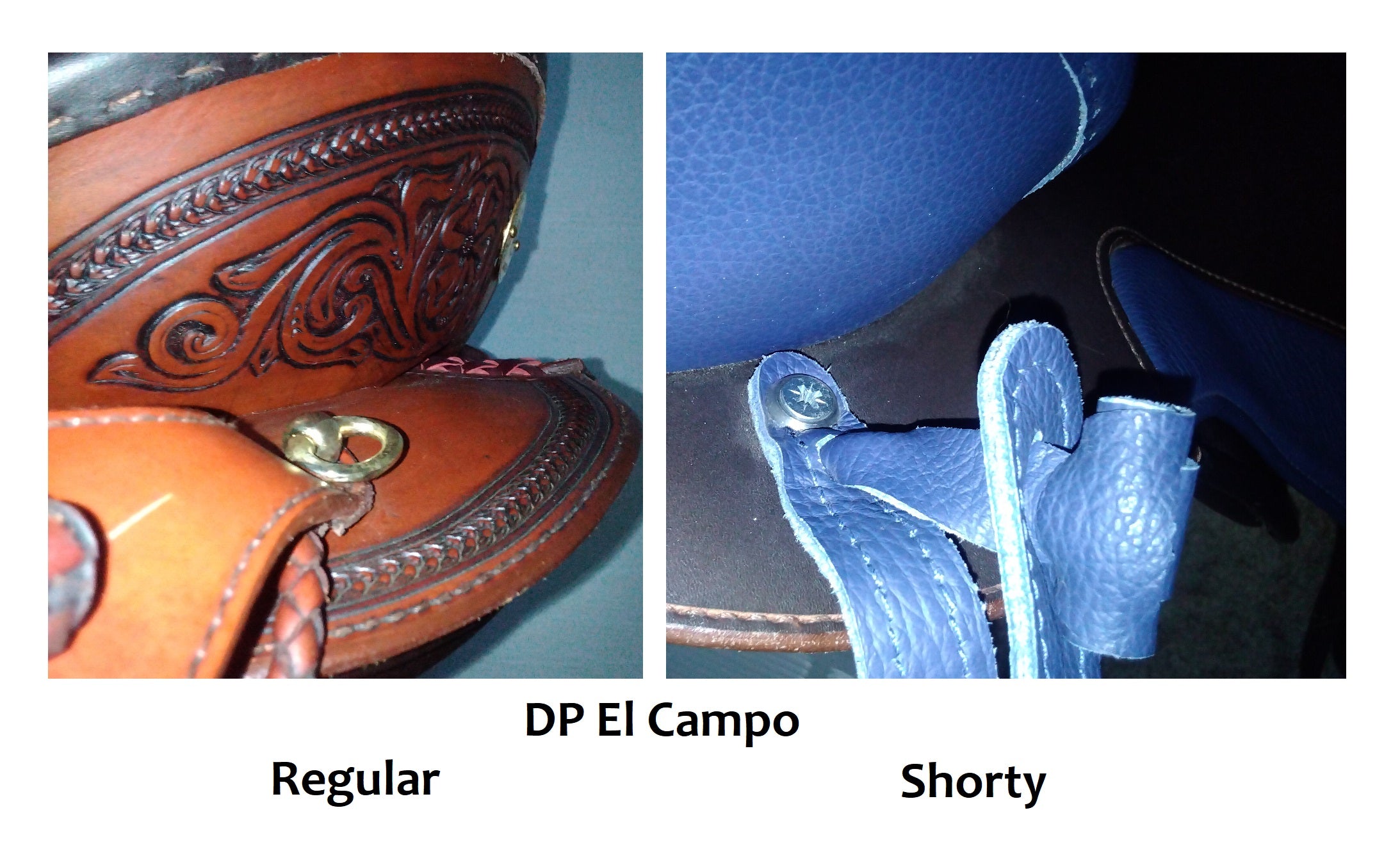 DP Saddlery El Campo vs El campo shorty Top Hat Tack