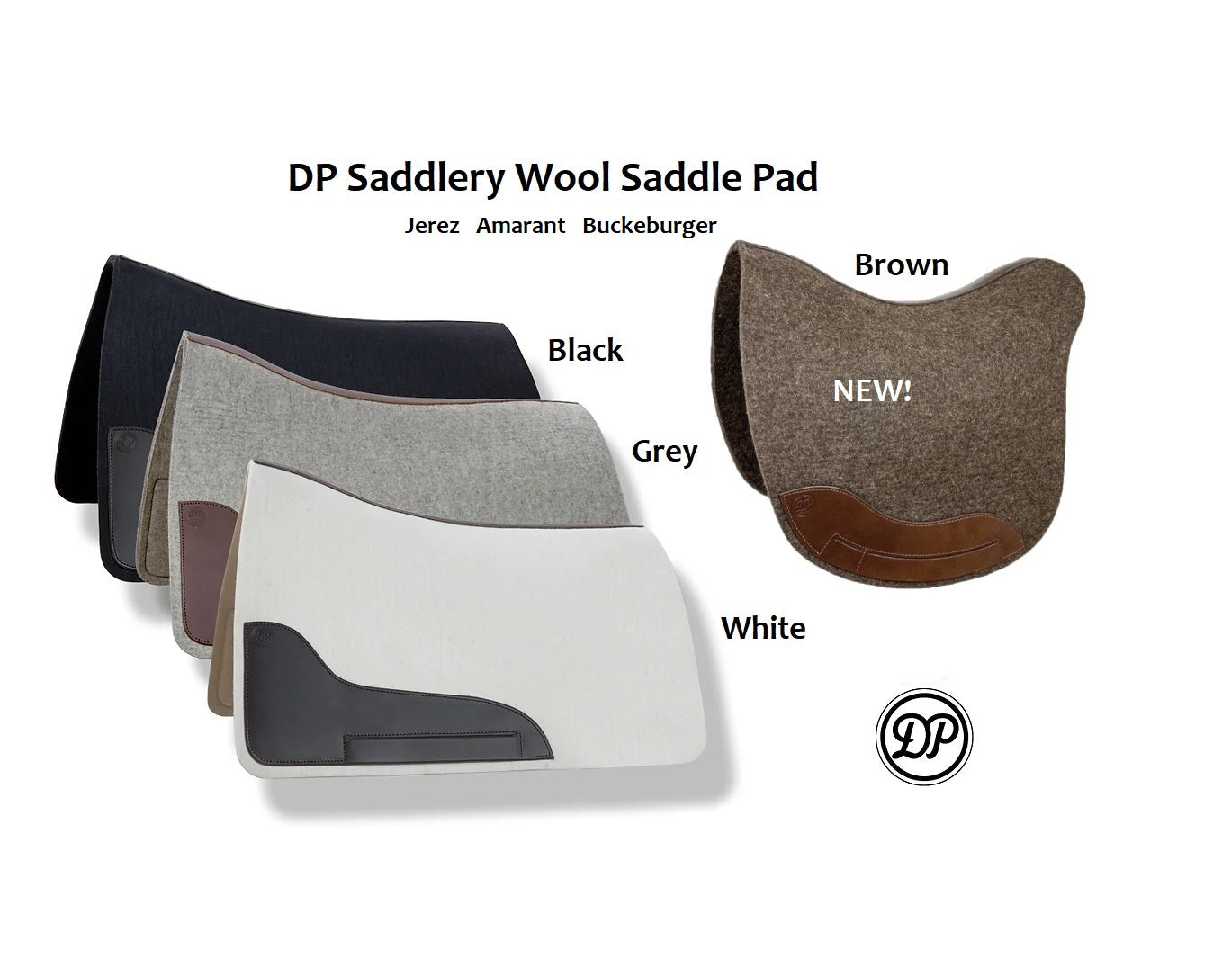 DP Saddlery Wool Felt Saddle Pad - Jerez