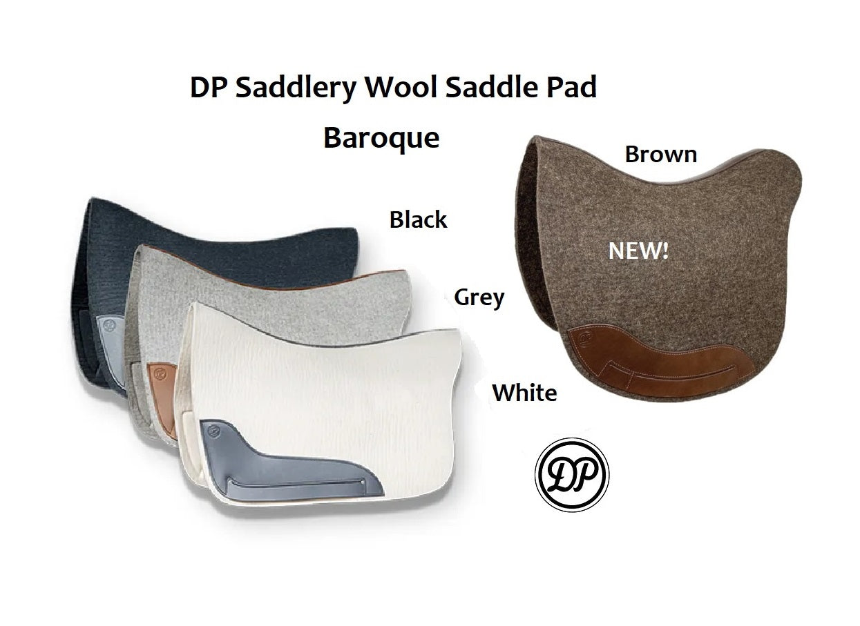 DP Saddlery Wool Felt Saddle Pad - Baroque